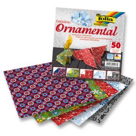 Faltblätter Ornamental, 15 x 15 cm, Sortiment, 50 Blatt-image