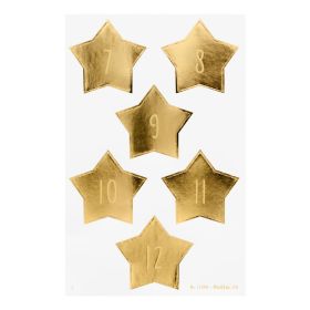 Adventskalender Sticker, Stars Gold, 1-24-image