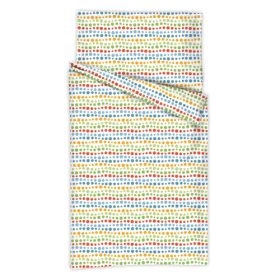 Bettwäsche-Set Kinder Punkte bunt, Baumwolle mit Hotelverschluss-image