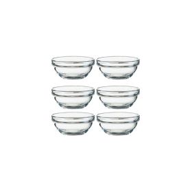 Stapelschale transparent, H 4,8 cm, Ø 10,5 cm, 6 Stk.-image
