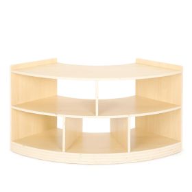 Viertelkreis Raumteiler Regal Owlaf, 5 Fächer-image