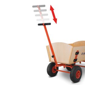 Bollerwagen aus Holz mit Luftbereifung, Länge 70 cm-image