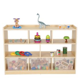 Raumteiler Regal Owlaf, 3 Böden, 8 Fächer-image