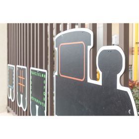 Outdoor-Kreidetafel "Zug", 4-tlg.-image