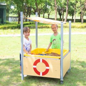 Mobiler Matschtisch mit Schrägdach-image