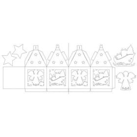 Blanko Windlichter Weihnachtszeit, 2 Stk.-image