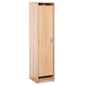 Beistellschrank für Garderobe B/H/T: 36x158x40 cm, verkürzte Tür links, mit Hut- und Schuhboden, aus feuerhemmendem Material, Garderoben-Dreifachhaken-image