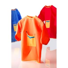 Malkittel mit Arm, orange, klein, Größe: 98-116-image