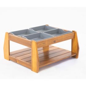 Kleiner Outdoor Sand & Matschtisch aus Holz-image