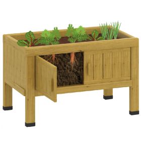 Outdoor-Pflanzkasten mit Wurzelfenster-image