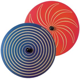 Wandkreisel Spirale blau-image