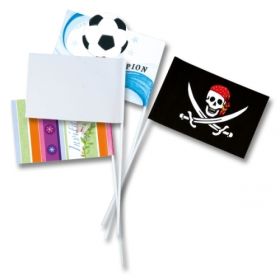 Papierfähnchen, eckig, 20 Stk.-image