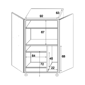 EDV-Schrank 1000, fahrbar B/H/T: 96x150x67 cm, Multi-Media-Center-image
