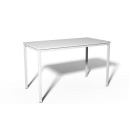 Schreibtisch mit 4-Fuß-Gestell und ABS Sicherheitskante Die Tischplatte ist in 19, 25 und 30 mm Stärke lieferbar, Oberfläche Melaminharzbeschichtet-image