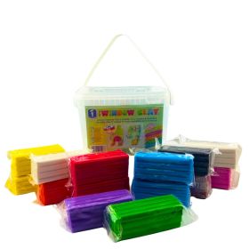 Fensterknete Window Clay 2,25 kg, farbig sortiert-image