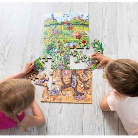 Bodenpuzzle Entdecke die Blumenwiese-image