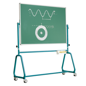 Fahrbare Tafel aus Premium Stahlemaille mit Rundrohrgestell, Serie 6 E-image