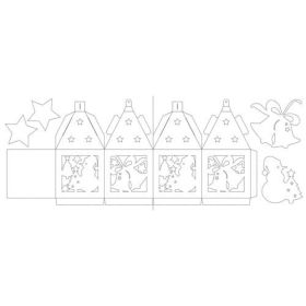 Blanko Windlichter Weihnachtszeit, 2 Stk.-image