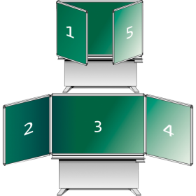 Pylonentafel aus Stahl, Serie PYKL ST, grün MF: 200x100 cm, FF: 100x100 cm-image