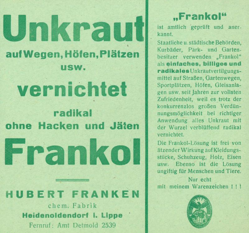 Frankol Unkrautvernichter