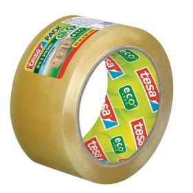Paketband Plastik Bio transparent, tesa für Kartons bis 20kg (66mx50mm)-image
