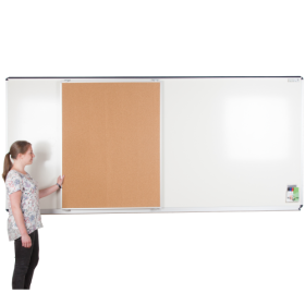 Korktafel für XXL Mediarail Wandtafel, doppelseitig B/H:100x126 cm-image