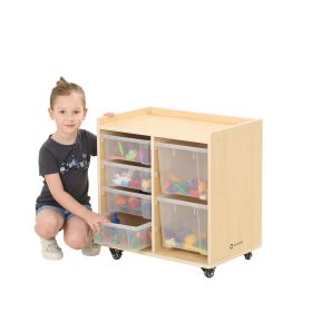 Mobiles Regal m.2 Reihen-4 kleine & 2 große Boxen-image