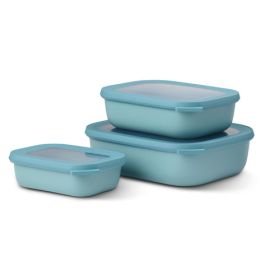 Mepal Set Multischüssel Cirqula rechteckig 3-tlg. Nordic green-image