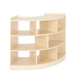 Viertelkreis Regal Owlaf, 3 Böden, 8 Fächer-image