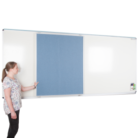 Media-Rail 1 Whiteboard mit Media-Rail Schiene Größe wählbar-image