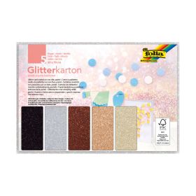 Glitterkarton Classic, 300 g, 5 Bogen, 50 x 70 cm-image