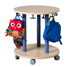 Taschenwagen rund mit 12 Dreifachhaken, Ø 70 cm, H: 75 cm-image