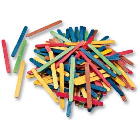 Holzstäbchen farbig sortiert, 500 Stk.-image