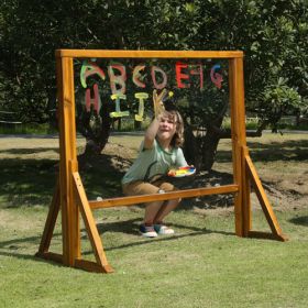 Outdoor Maltafel, transparent, inkl. 4 Standfüßen-image