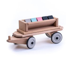 DYNAMIKO Holzzug Lore/Kippwagen-image