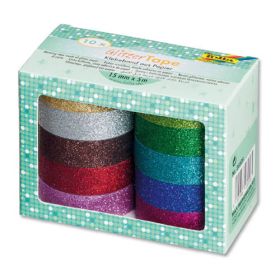 Glitzer Tape, 15 mm x 5 m, 10 Rollen-image