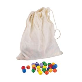 Holzperlen, rund 12mm, Loch 3mm, 300 Stk.-image