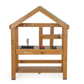 Outdoor Spielküche aus Holz mit Dach-image