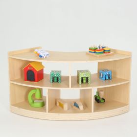 Viertelkreis Raumteiler Regal Owlaf, 5 Fächer-image