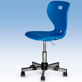 Ergostar Drehstuhl Schulstuhl 2.0 Rot, mit Rollen und höhenverstellbar von 42,5-54,0 cm-image