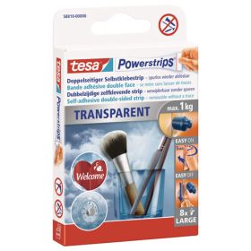 tesa Power-Strips transparent, 5 x 2 cm, 8 Stk.-image