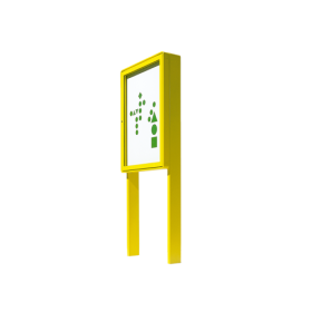 Aluvitrine Modell W5 mit Lederstruktur Maße wählbar-image