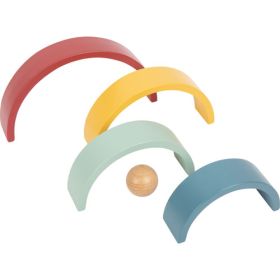Holzbausteine Regenbogen Safari-image