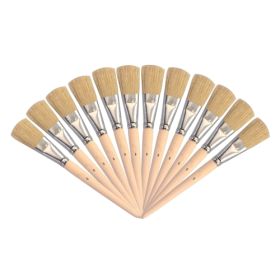 Borstenpinsel 12 Stk., lange Borsten, Gr.6-image