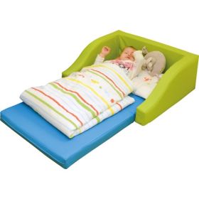 Matratze Kunstleder f.  Halbes Bettchen, Farbe nach Wahl-image