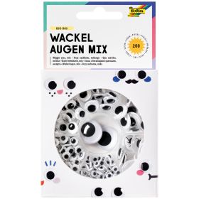 Wackelaugen Big Box Mix, 200 Stück, sortiert-image