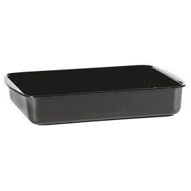 Auflaufform Universal, 41 x 32 x 7,5 cm, emailliert schwarz-image