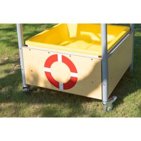 Mobiler Matschtisch mit Schrägdach-image