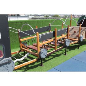 Außenspielgerät Eisenbahn, 12-teilig - mit Kriechtunnel-image