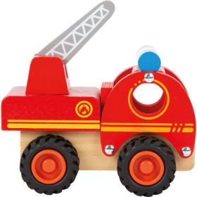 Feuerwehrfahrzeug aus Holz-image
